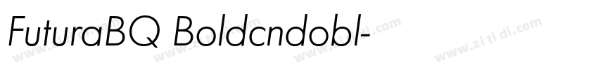 FuturaBQ Boldcndobl字体转换